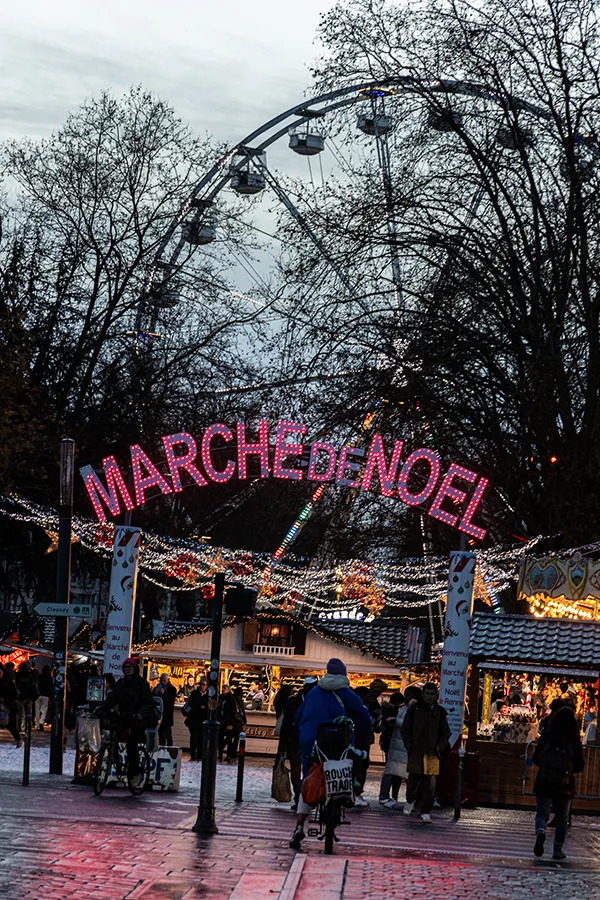 Shooting photo rennes - Tourisme Bretagne - marché de noel entrée mail françois mitterand grande roue